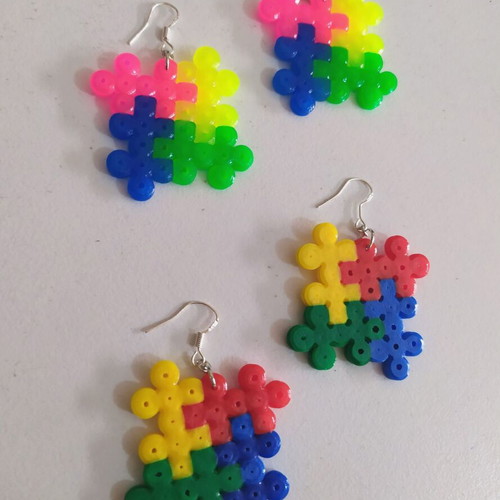 Puzzle handmade earrings new