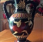  πήλινος αρχαιοελληνικός αμφορέας - επιτραπέζιο διακοσμητικό έργο τέχνης (αντίγραφο, αρχαία Ελλάδα)