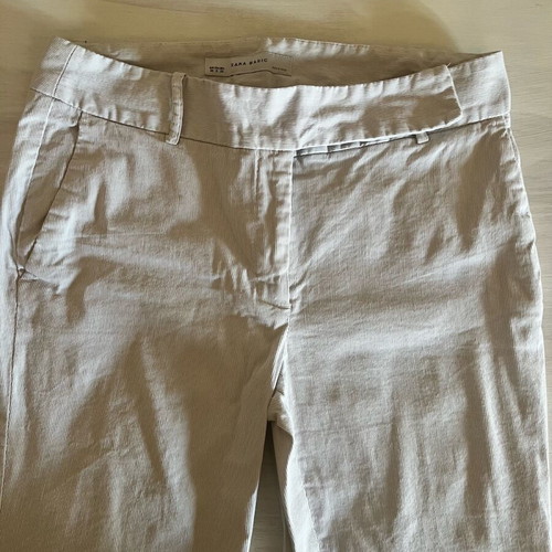 Zara Basic women's pants like new, size 38, grey-beige