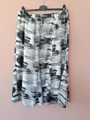 Skirt new, lightweight midi or maxi with abstract black and white pattern