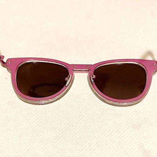 Feruccio Lavianni S909 sunglasses like new, round pink frame with mirror lenses