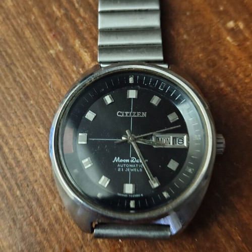 Citizen Moon Dater mechanical watch 1980