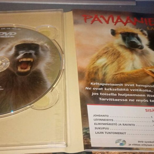 Paviaanien Laakso DVD like new, foreign language documentary