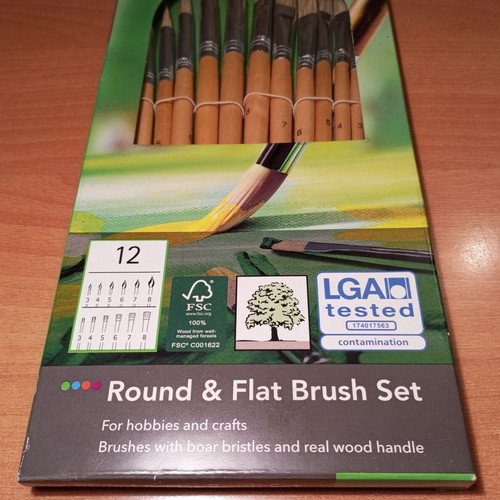 Crelando painting brushes new, set of 12