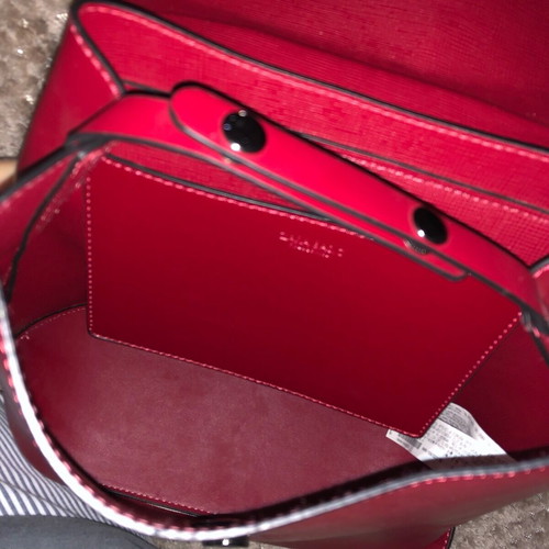 Zara Basic backpack red leatherette like new