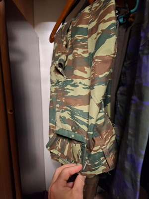 Greek Army Campaign Uniform Pants M-71, size 14, Greek Lizard Pattern