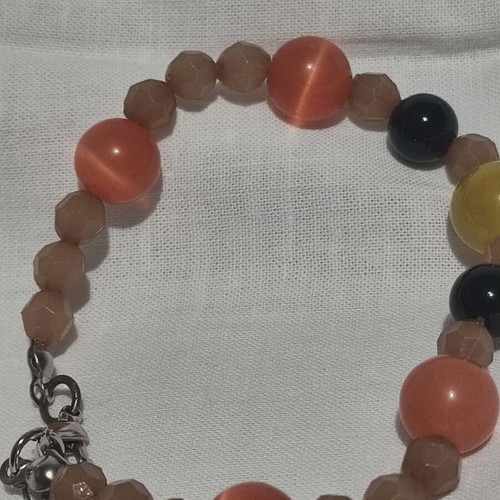 Bracelets with semi-precious stones like new, 1+1 gift