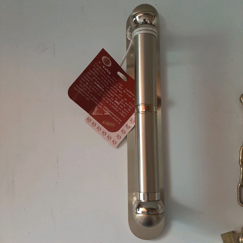 Door handle like new with brass latch and 2 hooks