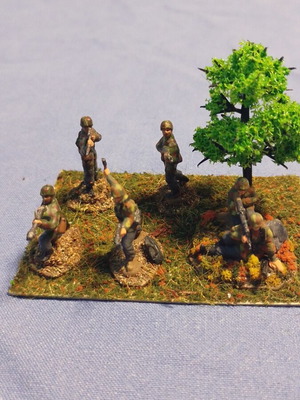Mini Diorama German Paratroopers World War II scale 1/72 like new