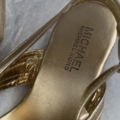 Michael Kors sandals size 39, gold, flat