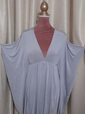 Feel Free London women's tunic dress, soft grey, size M