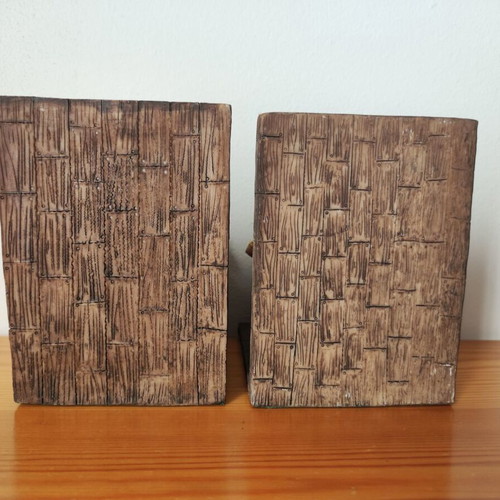 Set of 2 vintage pirate bookends in excellent condition