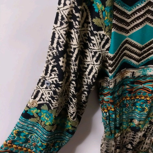 Dress like new with African patterns, size S