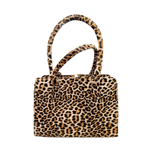 Women’s shoulder bag animal print new, black and brown