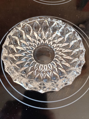 Vintage crystal ashtray like new, 14 cm