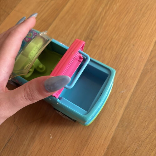 Vintage Polly Pocket set like new with car, dolls, and furniture