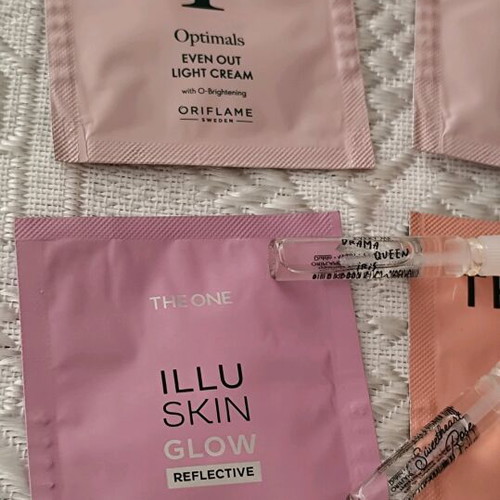 Oriflame samples new from Optimals, The One, Novage+ series and perfumes
