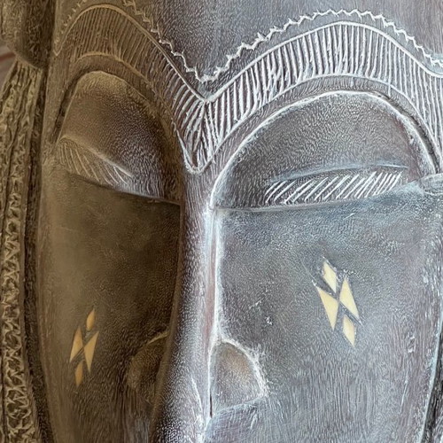 Handmade woodcarved mask used from Africa 75x26