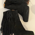 Jeffrey Campbell Havana μπότες σουέντ με φούντες 41 σαν καινούργιο