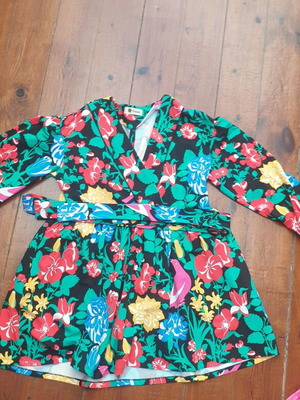Karavan mini dress with belt, multicolored