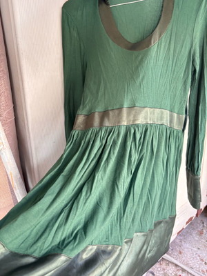 Women's dress used, cotton, green, size small