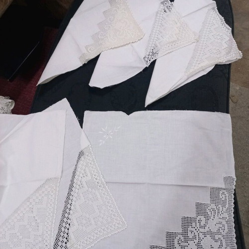 Antique Collection Handmade Embroideries, Cutwork and Knits like new, 200 pieces
