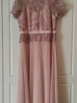 Formal maxi dress pink size XL like new