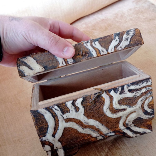 Handmade wooden box like new