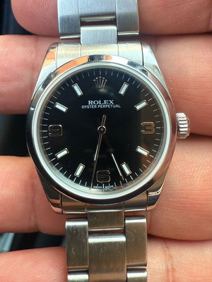 Rolex OP 31mm 67480 wristwatch used, black dial