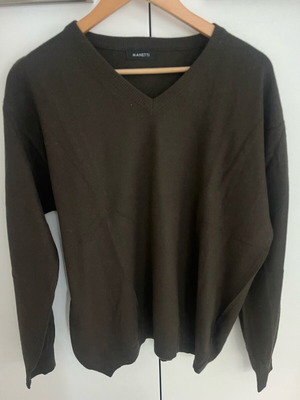 Manetti Medium Brown Sweater like new, cashmere/merino