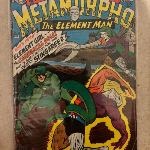 Superman DC Comics #10 Metamorpho The Element Man used, 1st appearance of Element Girl