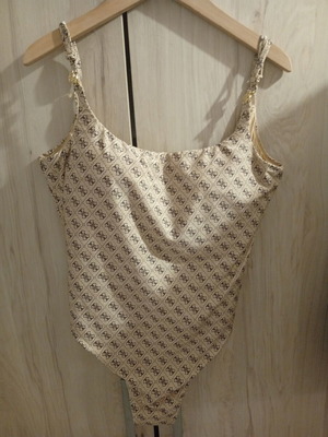 Guess one-piece swimsuit beige XL new with tags