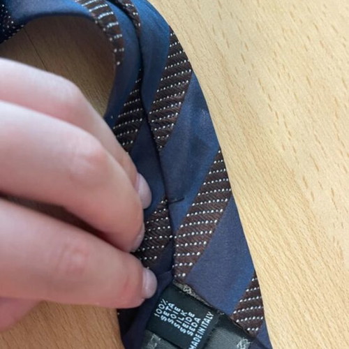 Ultimo 82 tie blue 100% silk new