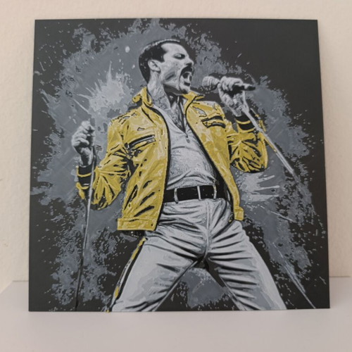 Queen Freddie Mercury 3D Printed Wall Art New