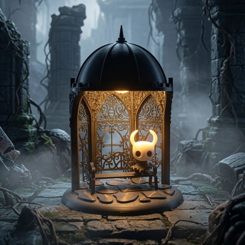Hollow Knight Shadow Box LED lamp new, 3D printed decorative light