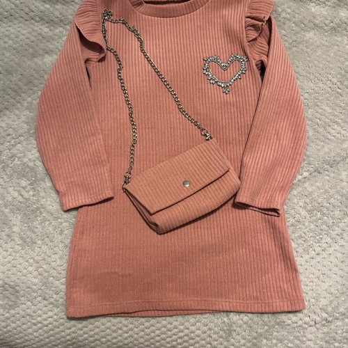Girls' dress like new for 6 years old with matching purse
