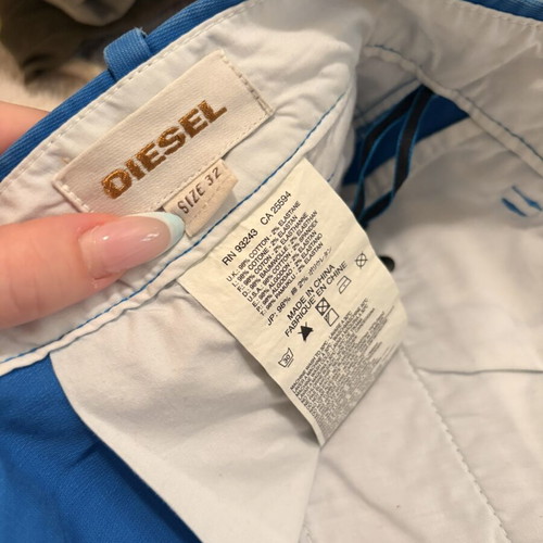 Diesel men's bermuda shorts like new, blue, size S