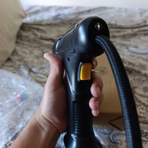 Tire Inflator with Flashlight for Car, Motorcycle, and Bicycle like new