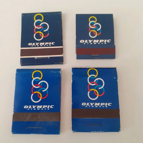 Olympic Airways Matches new, pack of 4 pieces