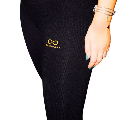 Legendary Premium Yoga Set Bra & Leggings Black FLEXYOGA