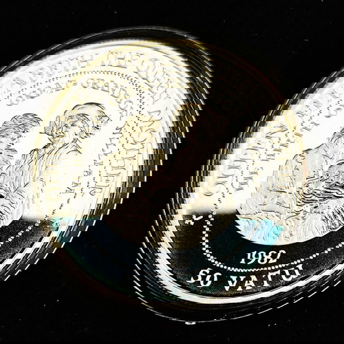 Μεγάλο ασημένιο νόμισμα 1995 Vanuatu Lady of the Century σαν καινούργιο