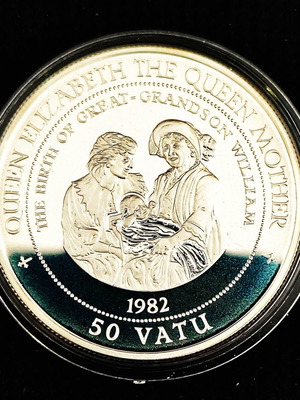 1995 VANUATU - Lady of the Century - Birth of Prince William ** Silver Proof ** w COA