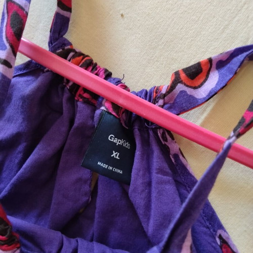 GAP Kids XL floral cotton dress, purple