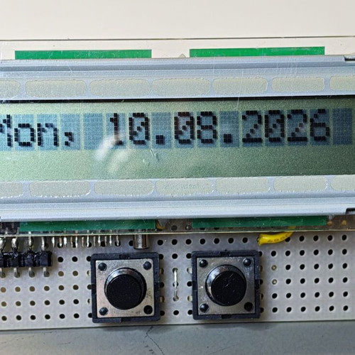 Arduino project with 16-character LCD screen