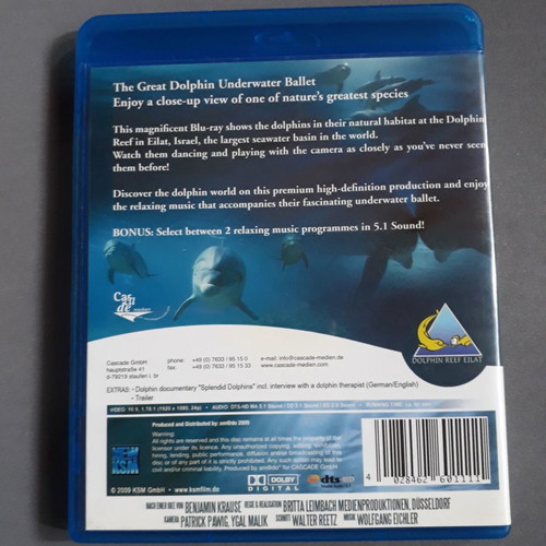Blue Move Dolphins Blu-ray used, documentary with subtitles