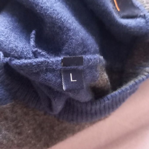 Harmont & Blaine wool sweater like new, gray and blue