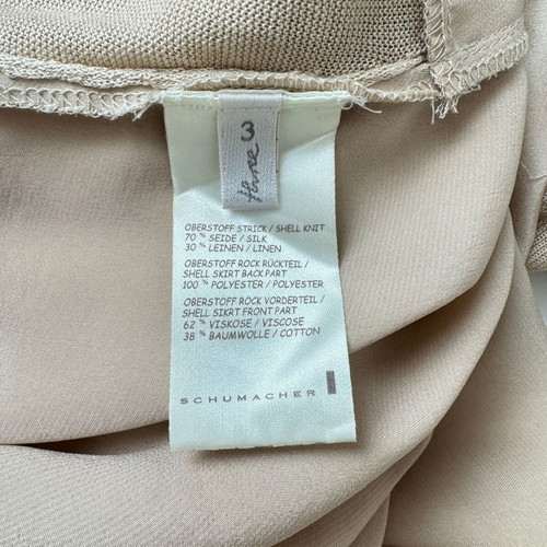 Multilayer knitted Schumacher dress used, beige, size M