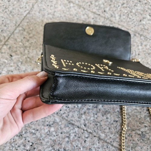 Trussardi Jeans bag like new, black with gold details