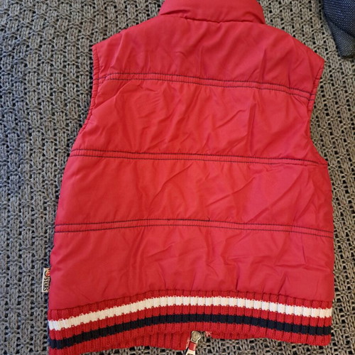 Children's red sleeveless jacket vest used size 18