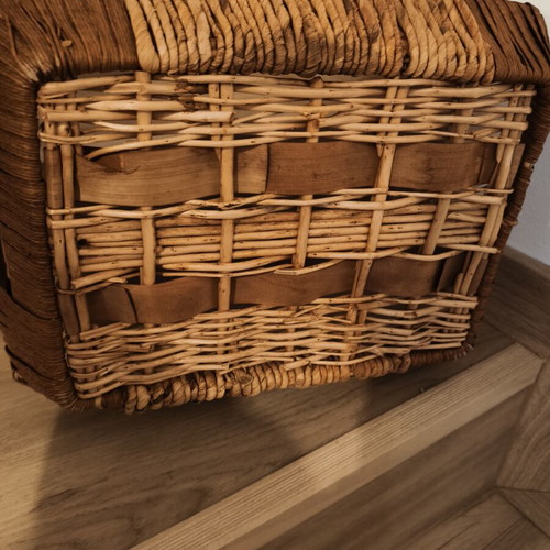 Wicker baskets used, set of 2 with minor damages